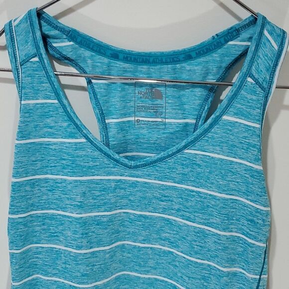 The North Face mountain Athletics blue striped tank top - Picture 2 of 7